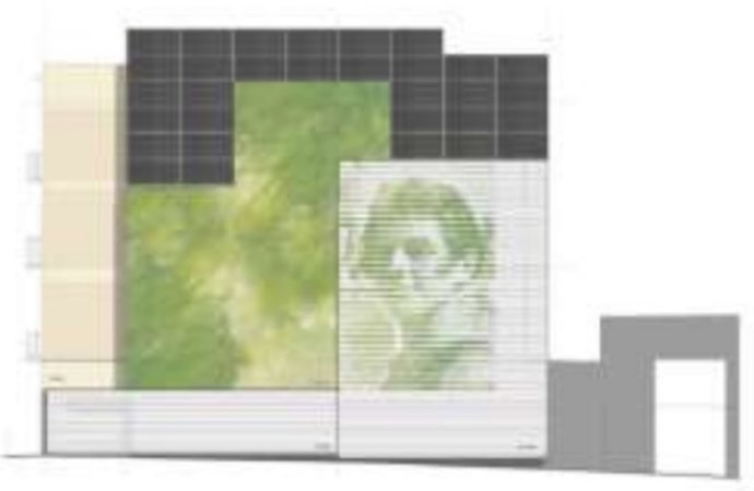 Futur mural de la plaça de les Dones del 36 de Barcelona