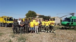 Agents Rurals al costat de membres de GEPIF, ADF i diversos pagesos