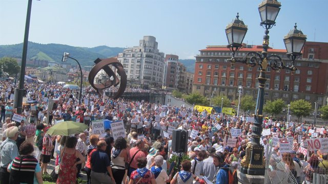                                Manifestación Pensiones Dignas En Bilbao.
