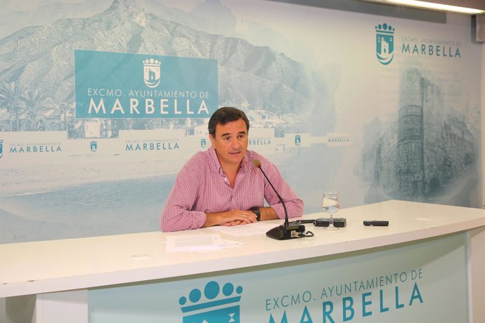 Félix Romero en rueda de prensa en Marbella 