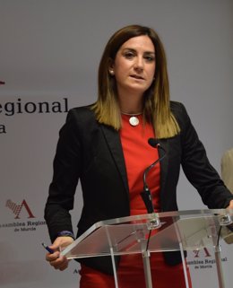 Patricia Fernández, en una rueda de prensa