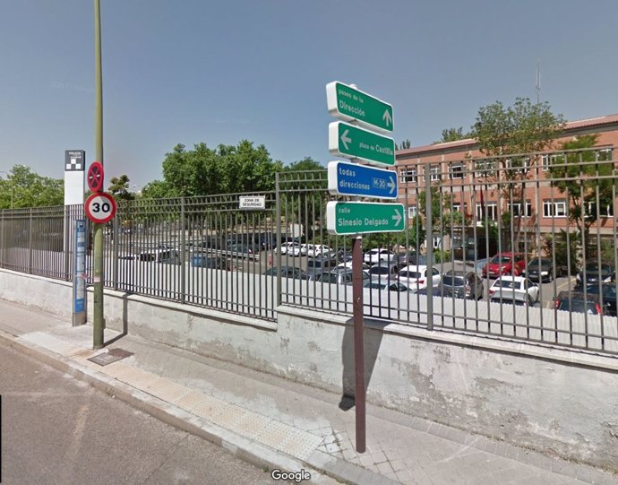 Lugar de la comisaría de la Policía Munciipal de Madrid en avenida de Asturias