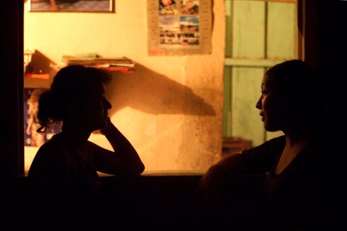 Dos prostitutas en San Vicente del Caguan, Colombia