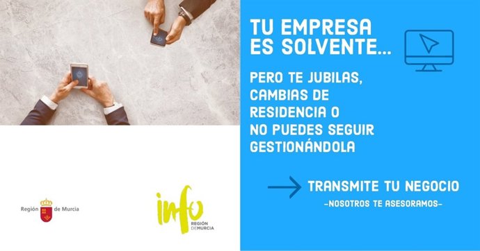 Imagen promocional sobre el servicio para facilitar la transmisión de empresas