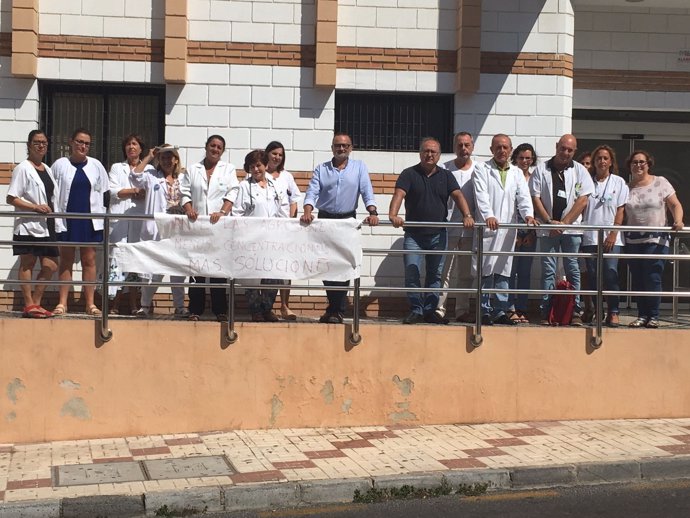 Protestas en centros de salud de Málaga rechazo a profesionales 