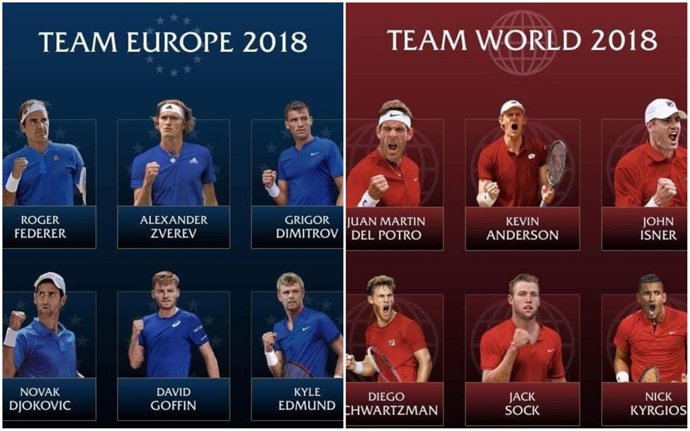 Equipos para la Laver Cup 2018