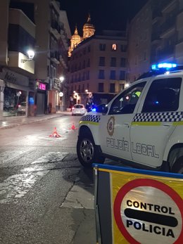 Control de alcohol y drogas de la Policía Local de Jaén.