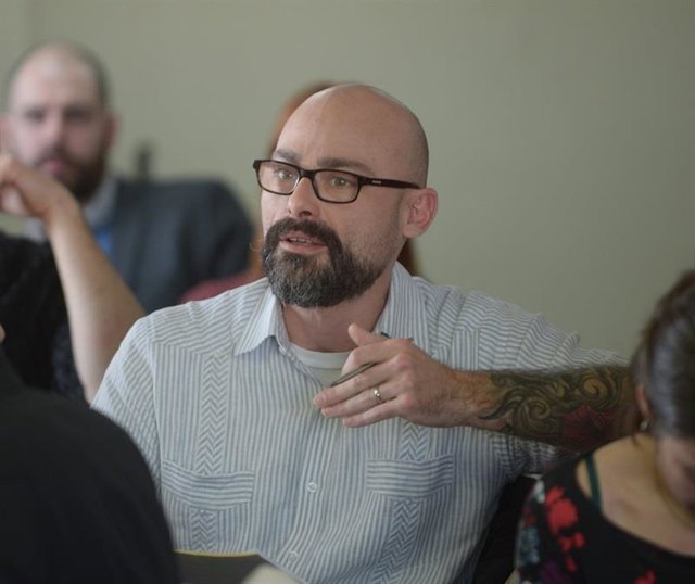 El secretario general de Unidos Podemos en el Congreso, Txema Guijarro