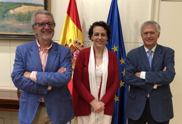 Aurelio Martín, Magdalena Valerio y Nemesio Rodríguez 