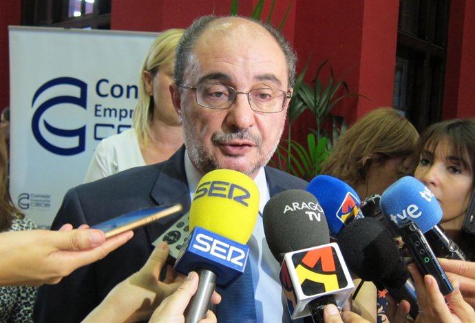 El presidente de Aragón, Javier Lambán   
