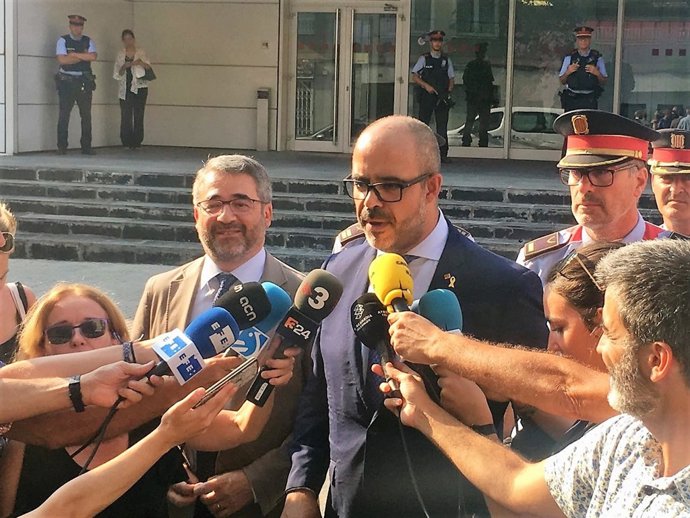 Andreu Martínez (director dels Mossos) i el conseller Miquel Buch