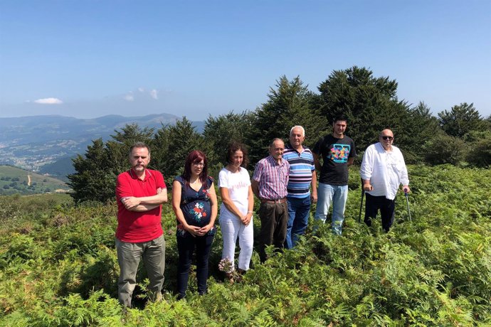 Oria y el equipo de Medio Rural en Villaverde 