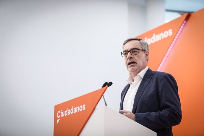 José Manuel Villegas (Cs) en rueda de prensa