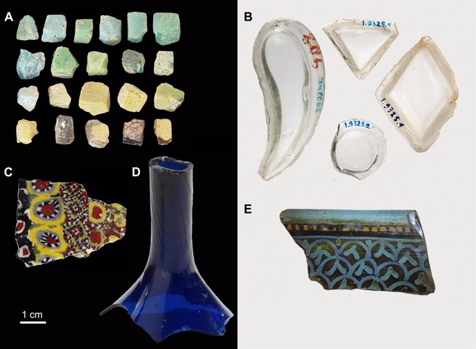 Artefactos de vidrio de Samarra