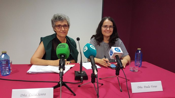 Lidia Senra y Paula Verao en rueda de prensa