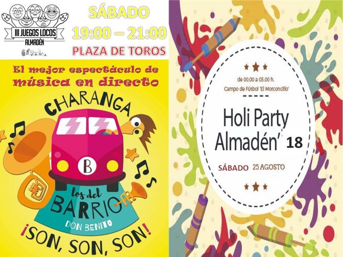 Cartel de los III Juegos Locos de Almadén