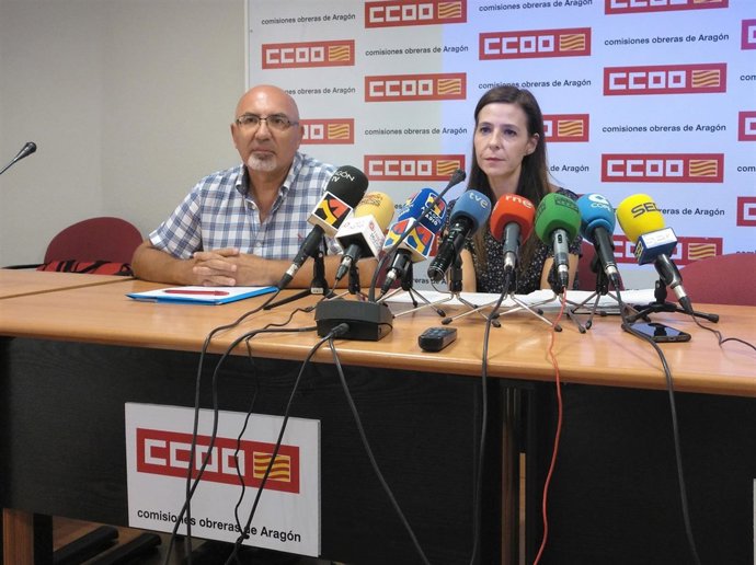 Juan Carlos Cantín y Sonia Bergasa este viernes.