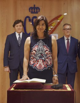 María José Rienda en la toma de posesión como presidenta del CSD