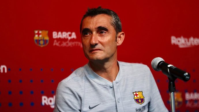 L'entrenador del FC Barcelona, Ernesto Valverde