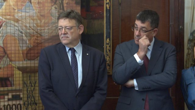 Ximo Puig y Enric Morera, en una imagen de archivo