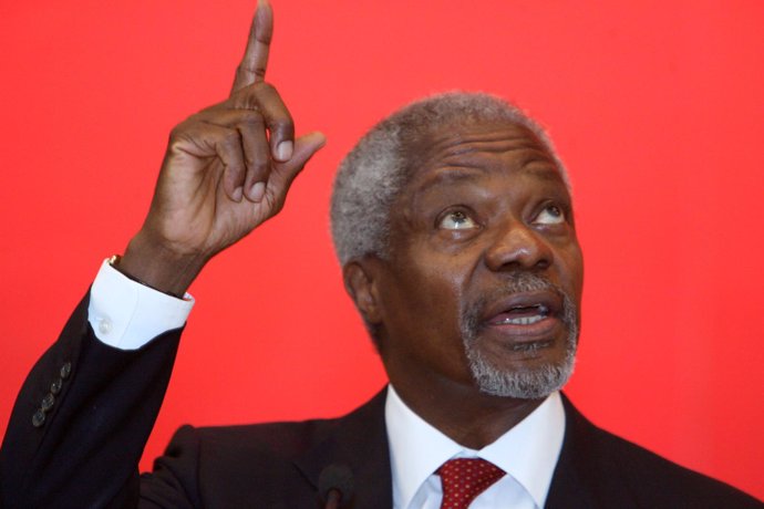 El ex secretario general de la ONU, Kofi Annan