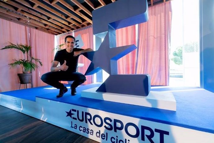 Alberto Contador, en un evento promocional de Eurosport