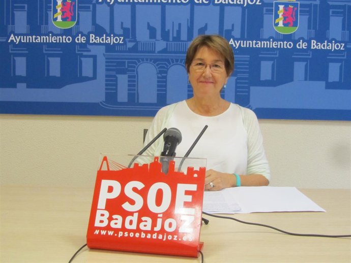 La concejala del PSOE de Badajoz Rita Ortega              