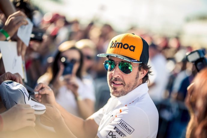 Fernando Alonso, en el circuito de Spa-Francorchamps