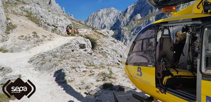 Rescate de montaña en Cabrales