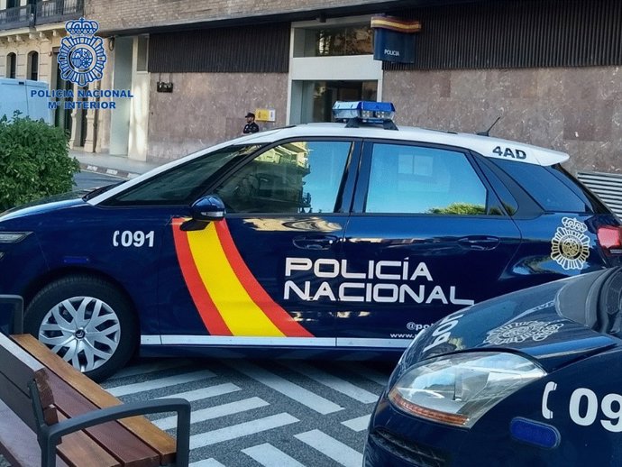 Policía Nacional en Pamplona.