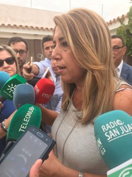 La presidenta de la Junta d'Andalusia, Susana Díaz. 