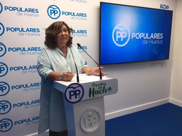La parlamentaria andaluza por el PP de Huelva Carmen Céspedes.