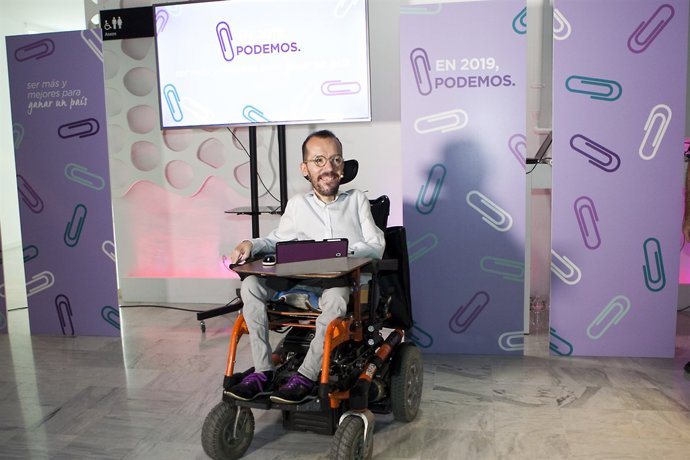 El secretari d'Organització de Podem, Pablo Echenique