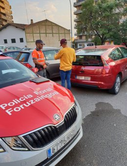 Policía Foral intercepta en Tudela a un conductor que circulaba dando bandazos.