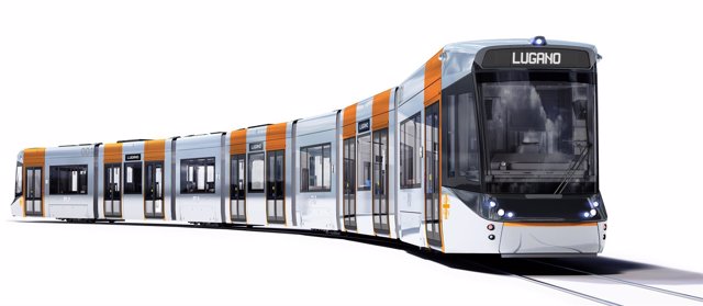 Tren-tranvía que Stadler fabrica en Valencia para Suiza