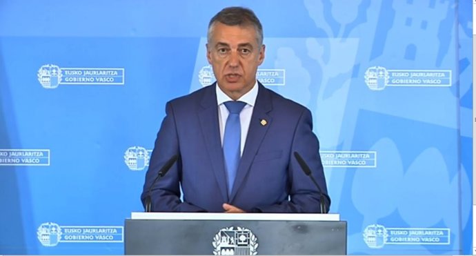 Compareixença del lehendakari després del Consell de Govern a Miramar