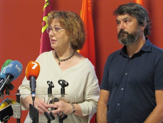Micol de Ahora Murcia en rueda de prensa