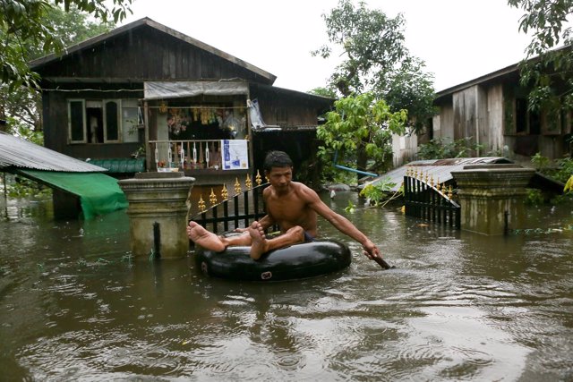 Inundaciones en Birmania - Julio de 2018