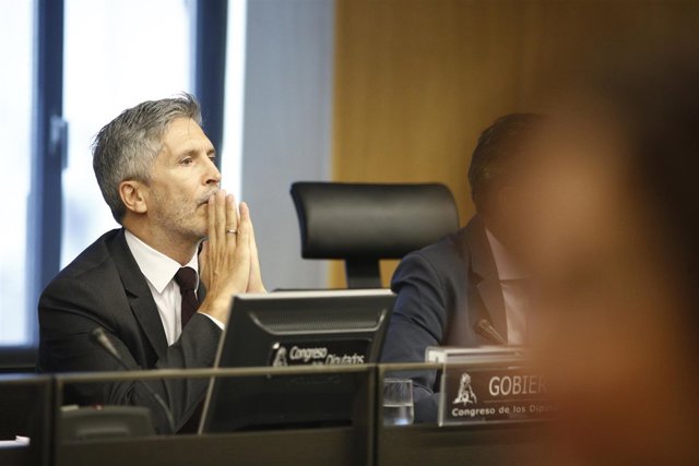Comparecencia de Grande-Marlaska en la Comisión de Interior en el Congreso
