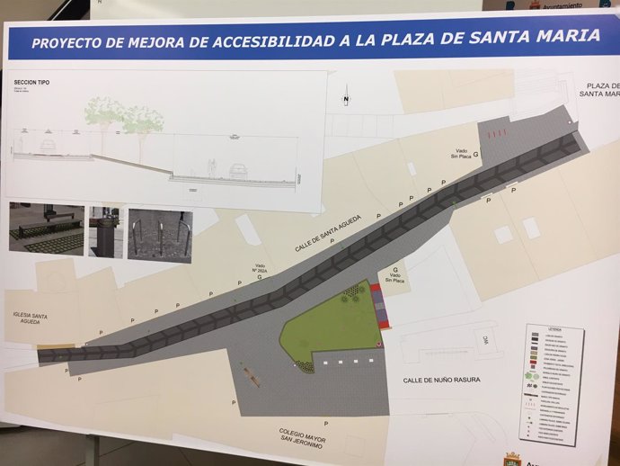 Proyecto de la Plaza de Santa María. 