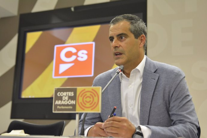 El portavoz de Empleo de Cs Aragón, Javier Martínez. 