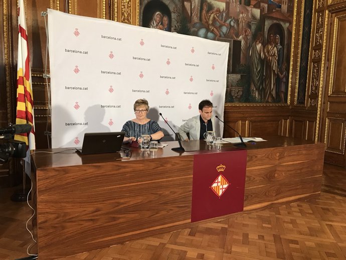 La comissionada Lola López i el tinent d'alcalde Jaume Asens