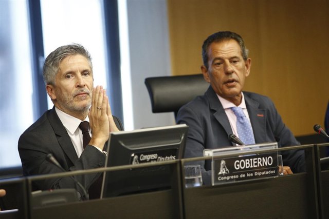Comparecencia de Grande-Marlaska en la Comisión de Interior en el Congreso