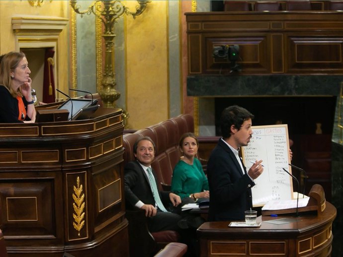El diputado de Unidos Podemos Segundo González, en la tribuna