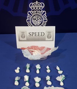 Material intervenido por la Policía Nacional. 