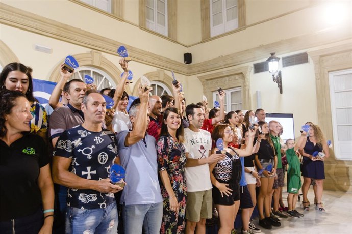 Participantes en el Circuito Provincial de Travesías a Nado