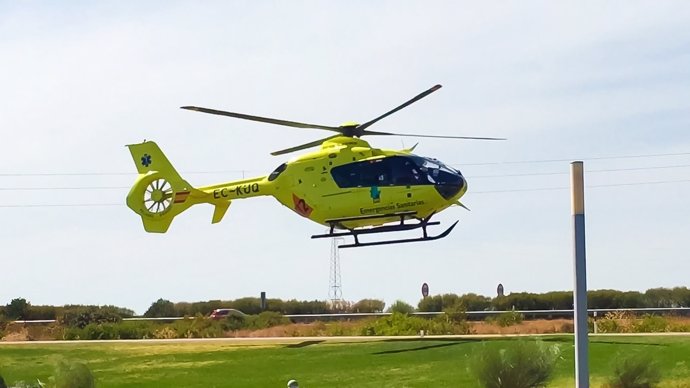 Helicóptero del 112 de Extremadura