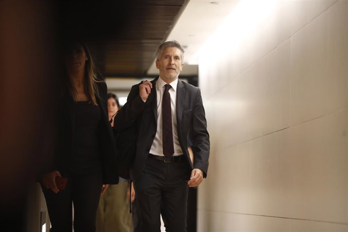 Comparecencia de Grande-Marlaska en la Comisión de Interior en el Congreso