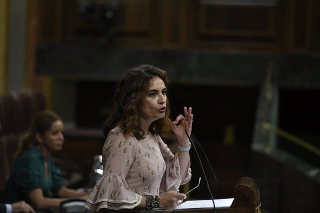 Foto de  la ministra de Hacienda, María Jesús Montero