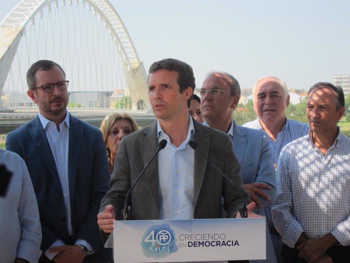 El presidente de PP, Pablo Casado       